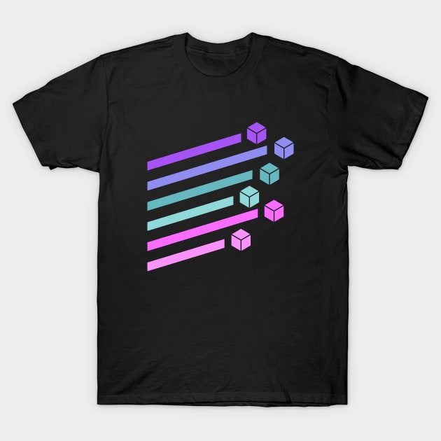 Futuristic D6 Dice Tabletop RPG T-Shirt by pixeptional